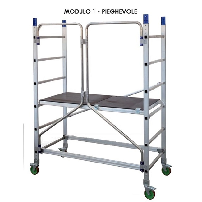 Vendita online Trabattello in alluminio pieghevole ALTO410P altezza lavoro 4,80 mt.